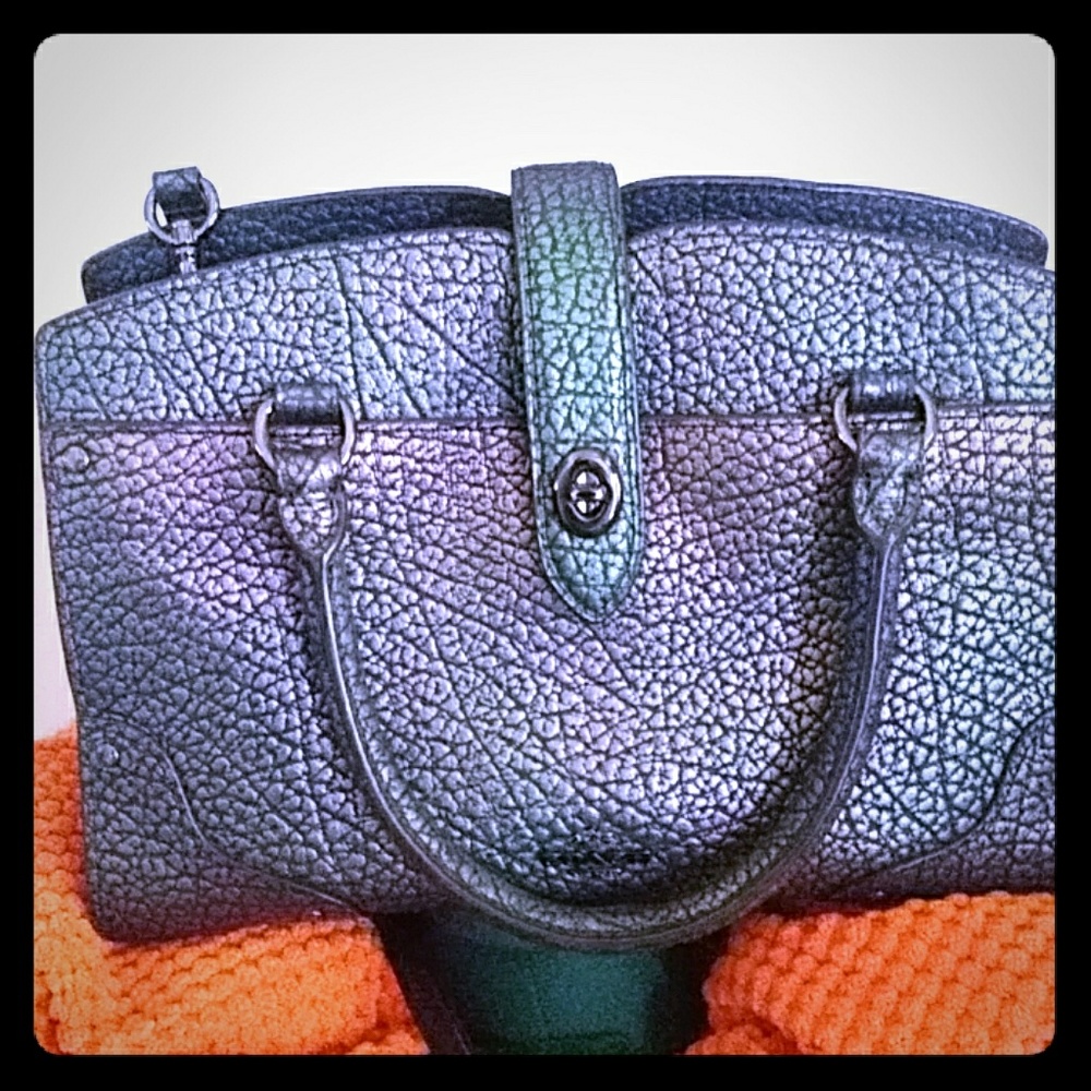 Coach mercer purple hologram bag